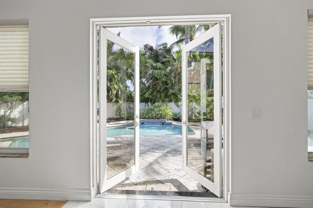 French Doors to Pool/Backyard