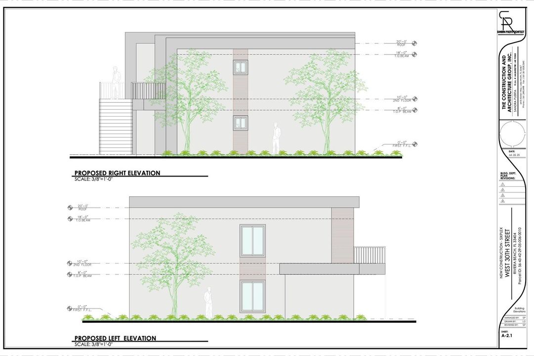 A-2.1 ELEVATION BUILDING