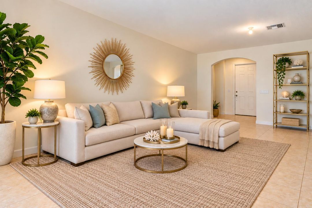 STAGED living room
