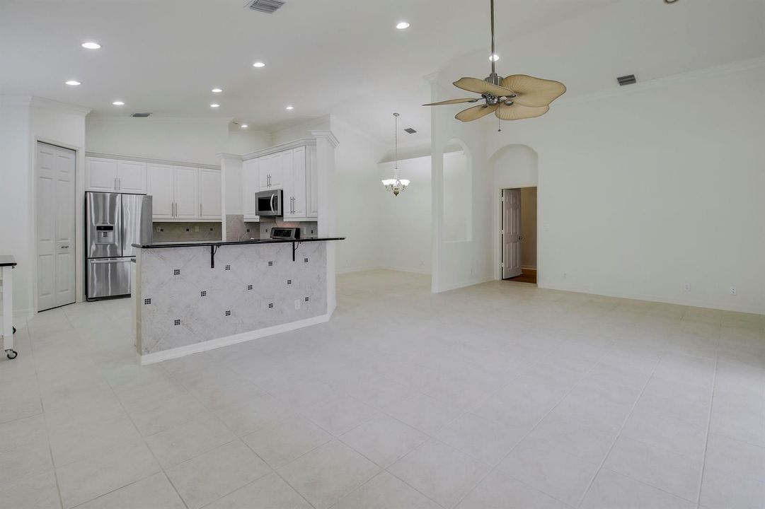 Kitchen Open to Living Room