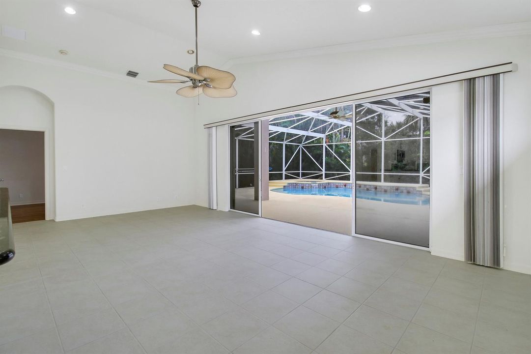 Wide Sliding Glass Doors to Pool