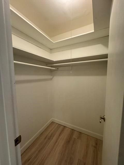 Two walk in closets