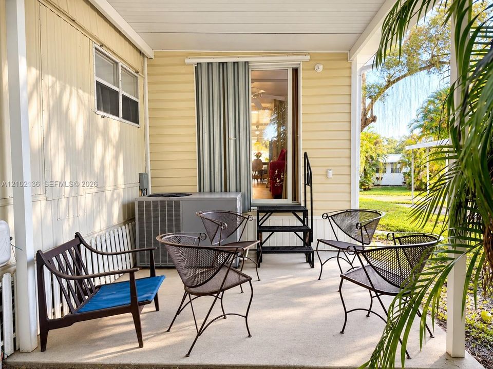 Rear patio