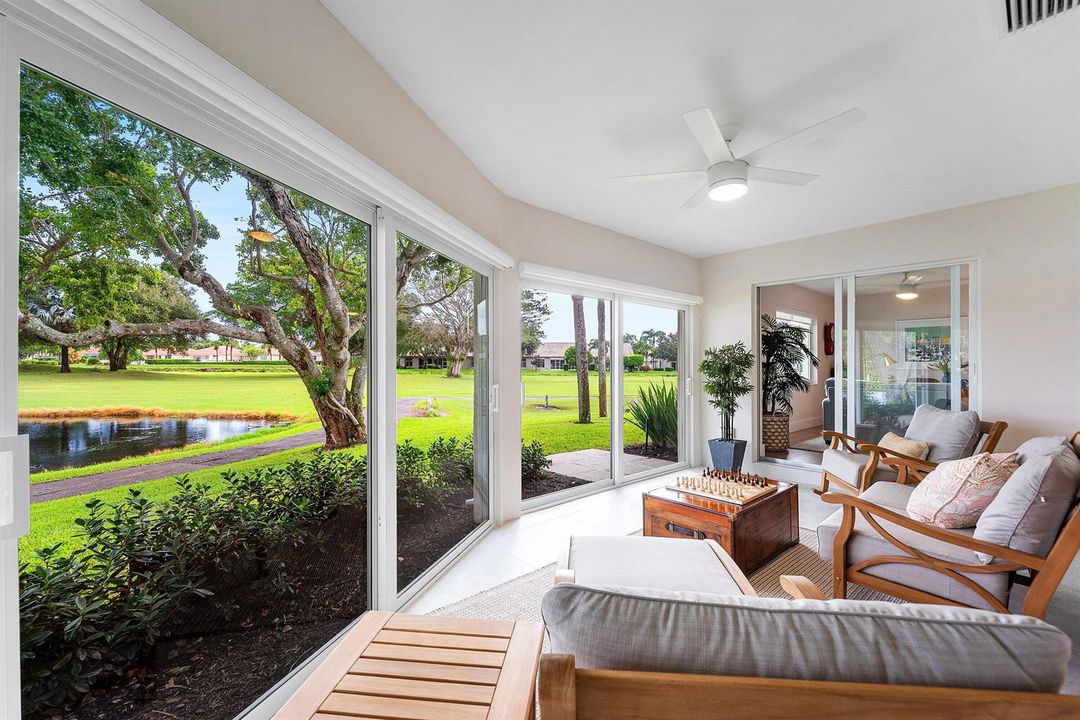 Impact Doors in Sunroom