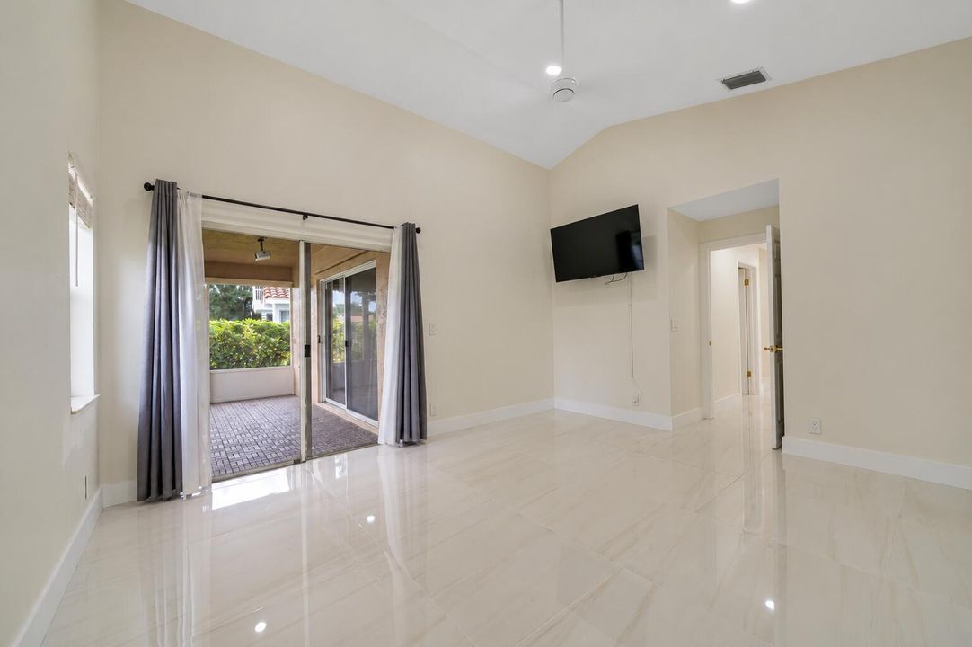 Empty Modern Room with Screened Patio