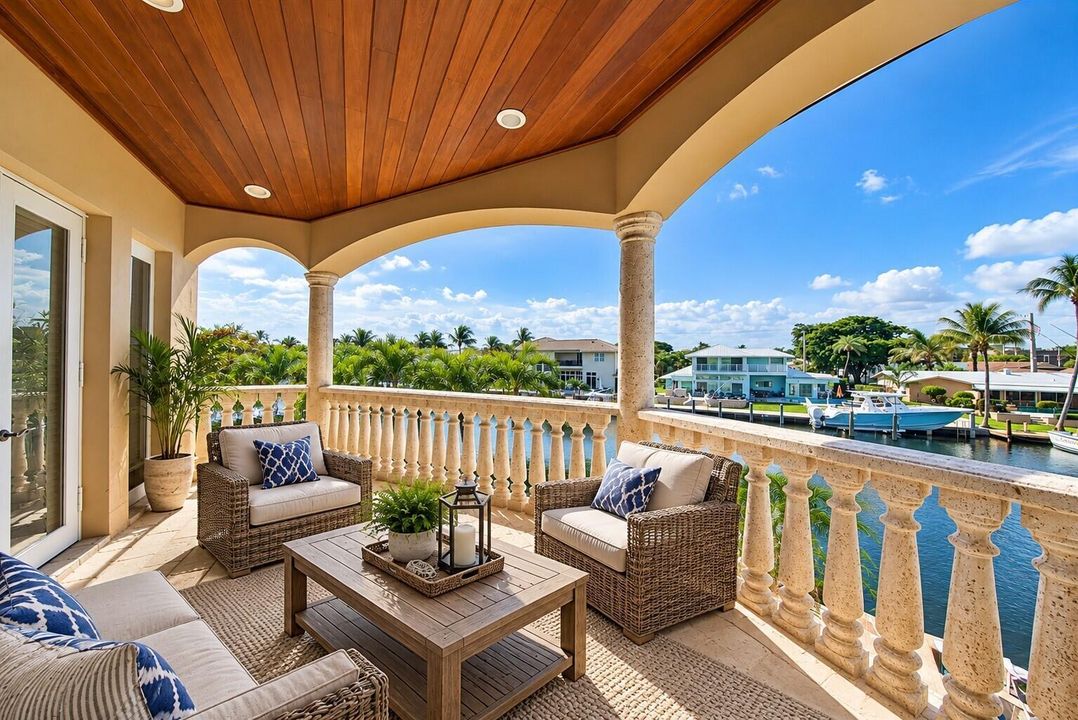 balcony staged