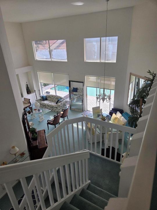 Living room and dining room view from 2n