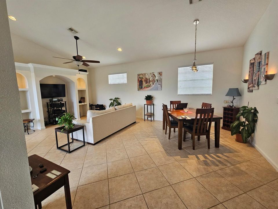 Living room Dining area
