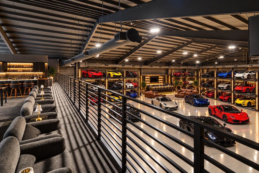 Luxury Supercar Showroom in a Converted
