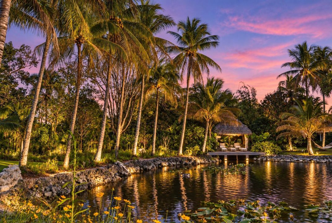 Pastel Twilight at a Luxury Tropical Ret