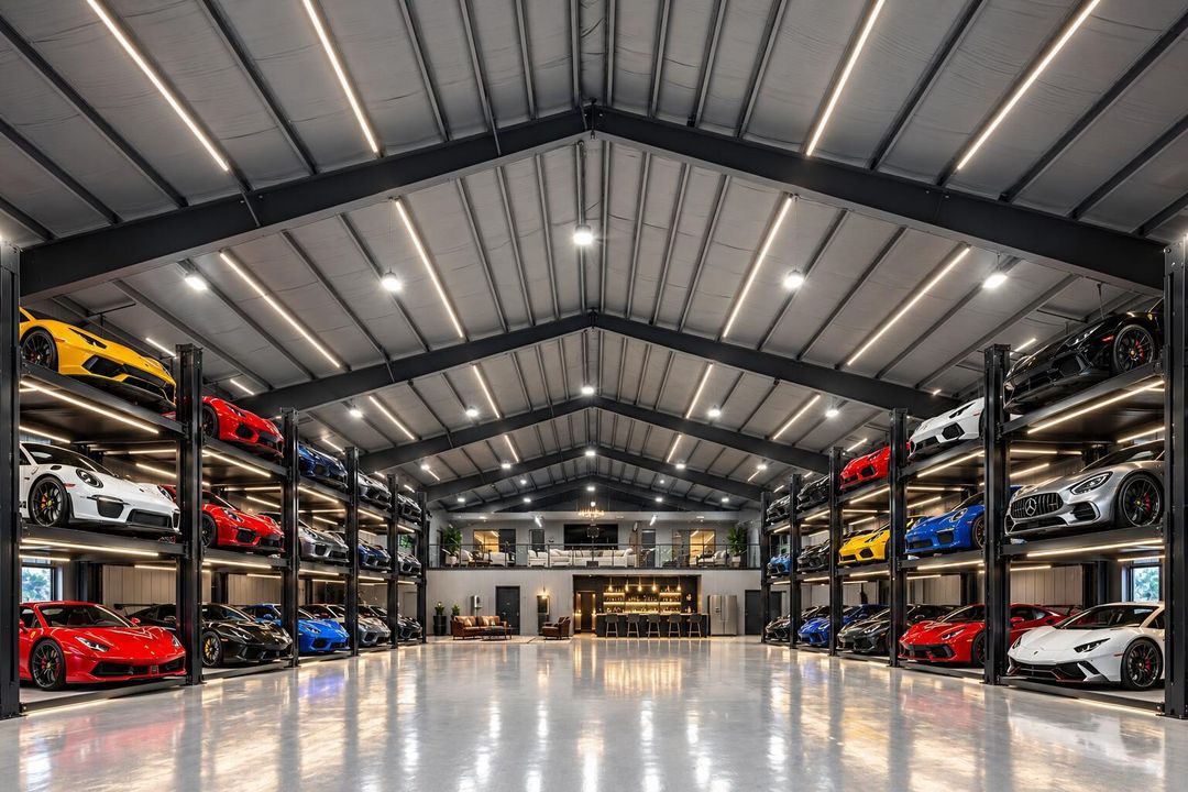 Ultra-luxury collector's man cave garage
