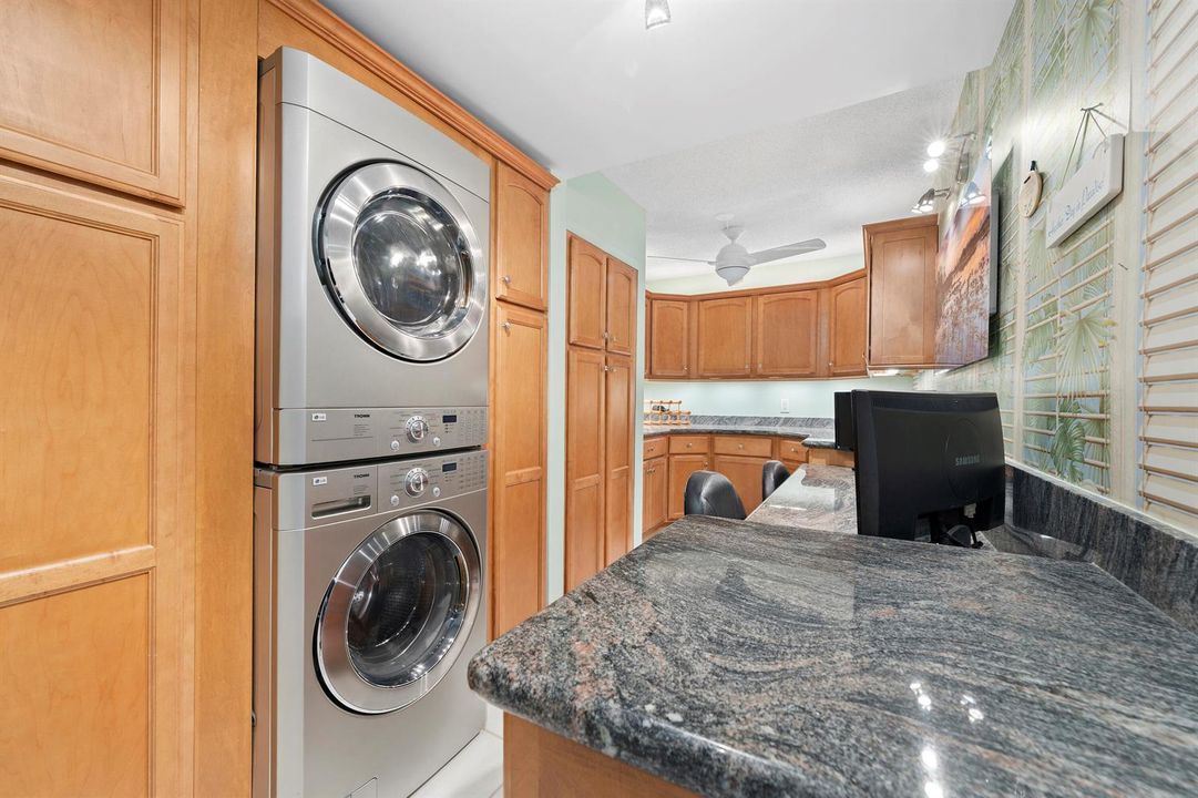 Office/laundry area