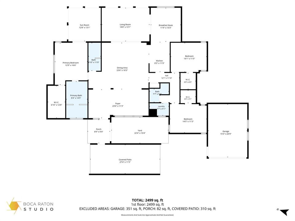 2D Floor plan for 5707 White Hickory Cir