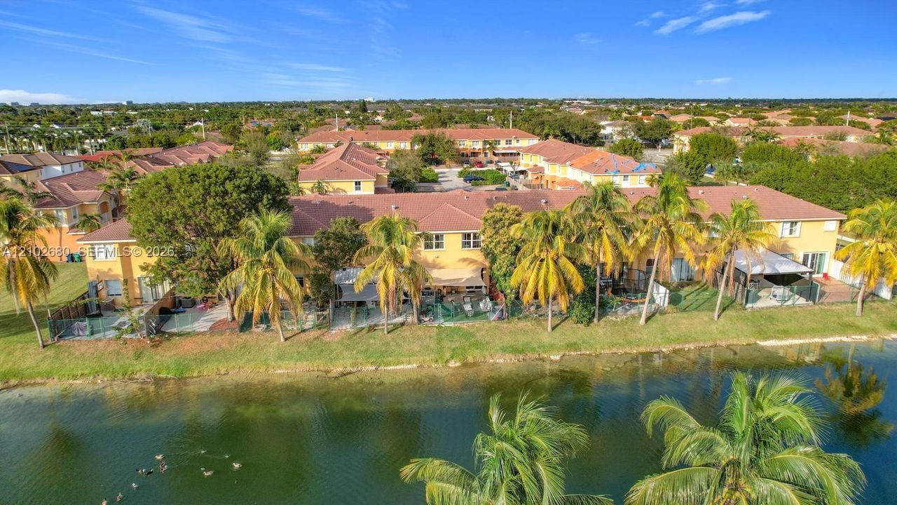 Lake on back of property