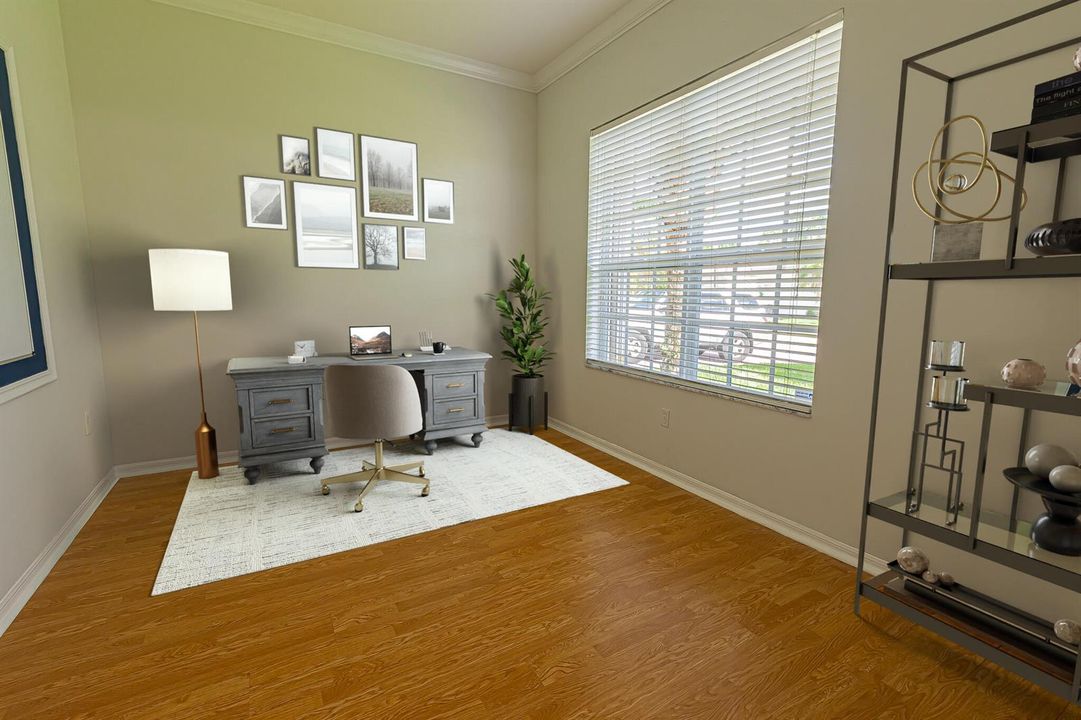 virtually staged - office