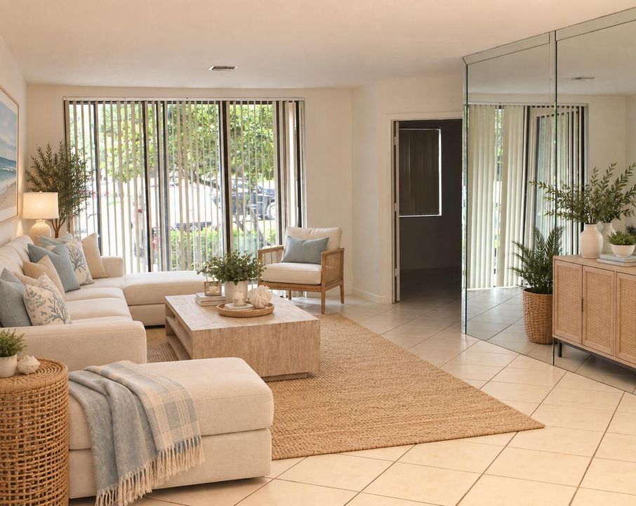 Modern Coastal Living Room Retreat