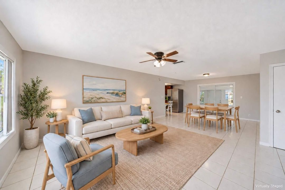 VIRTUAL FURNITURE living and dining room