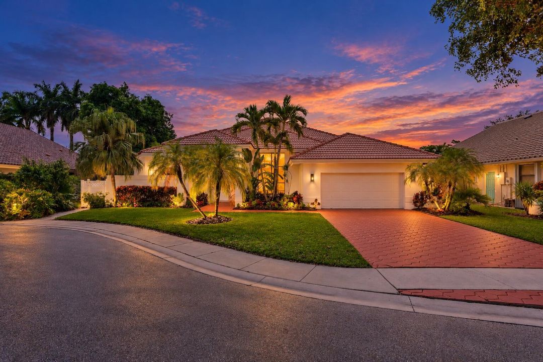 Twilight Glow Over a Tropical Home
