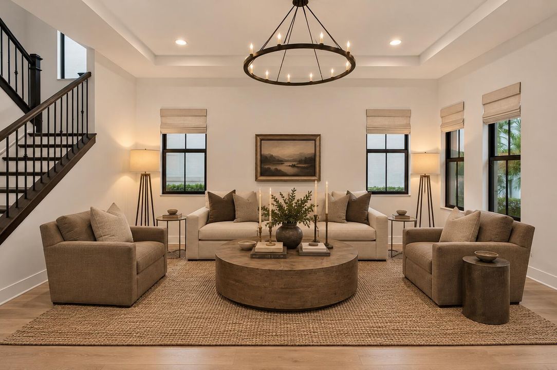 Warm Neutral Modern Living Room