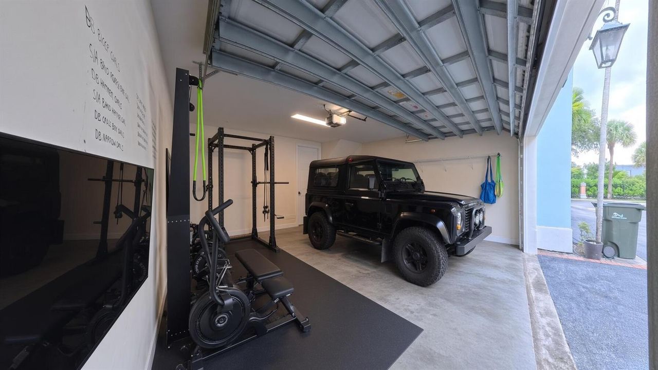 Two car garage