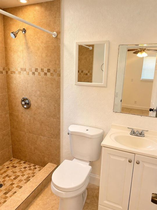 Warm Modern Bathroom Interior