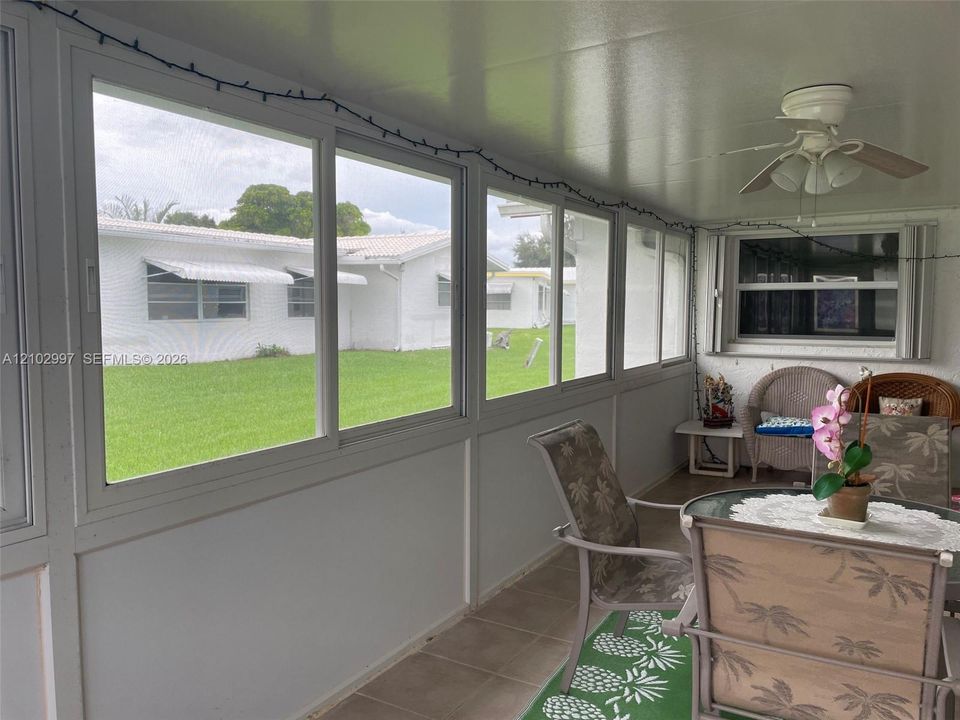 FLORIDA ROOM WITH TILE FLOORS