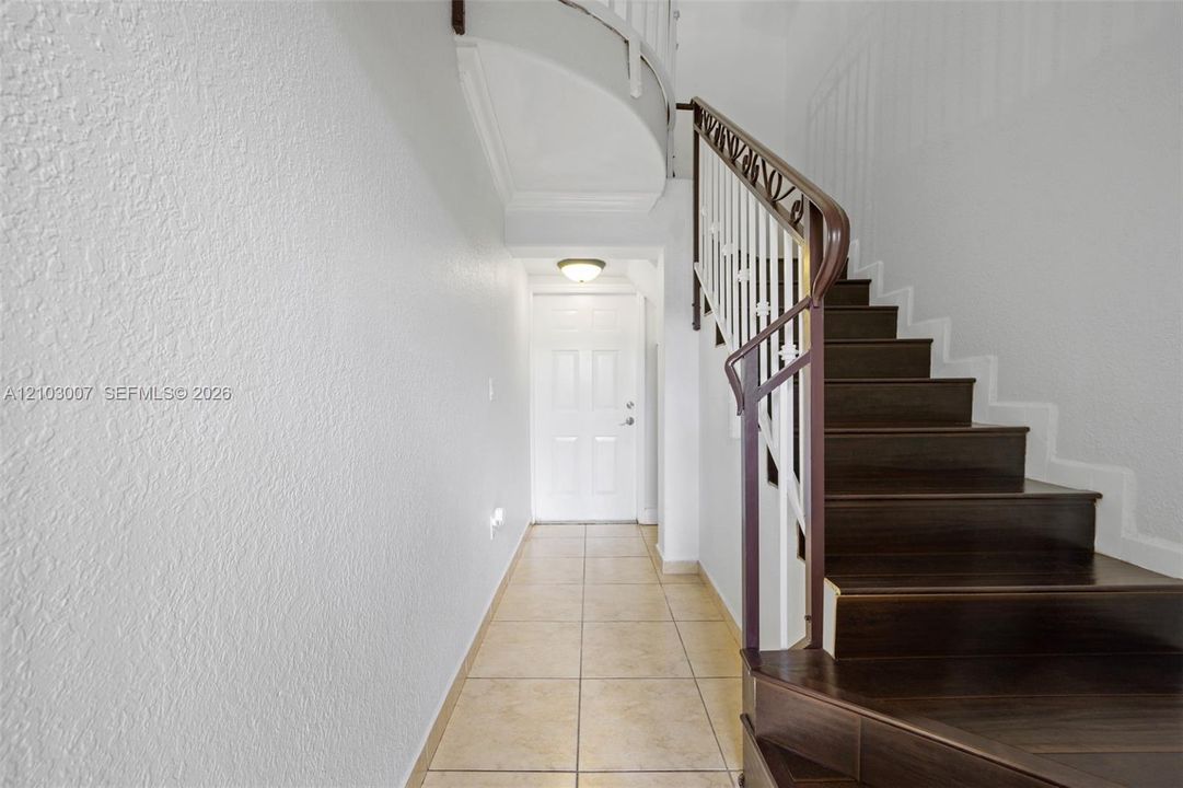 Entry to main property in second level