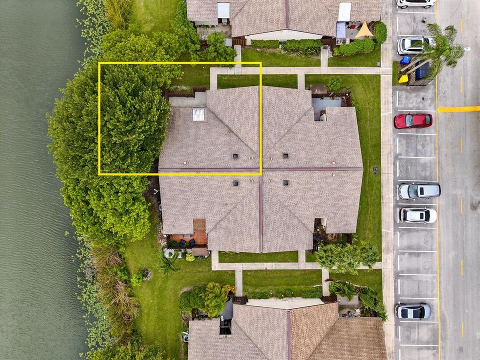 Aerial roof view