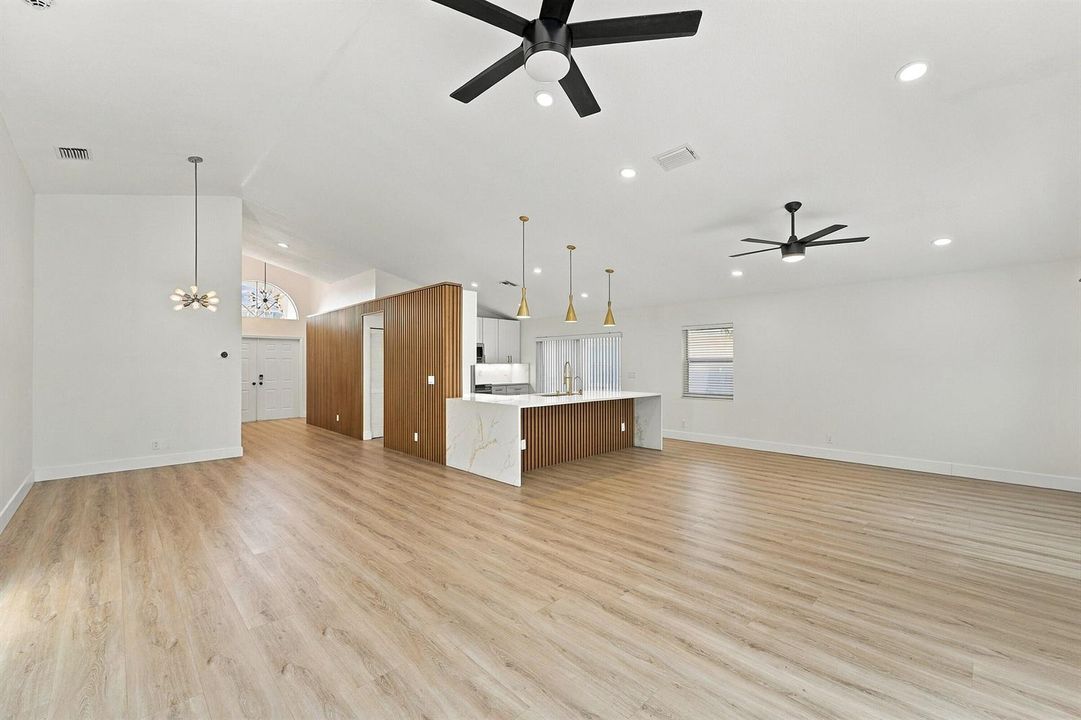 living and dining area