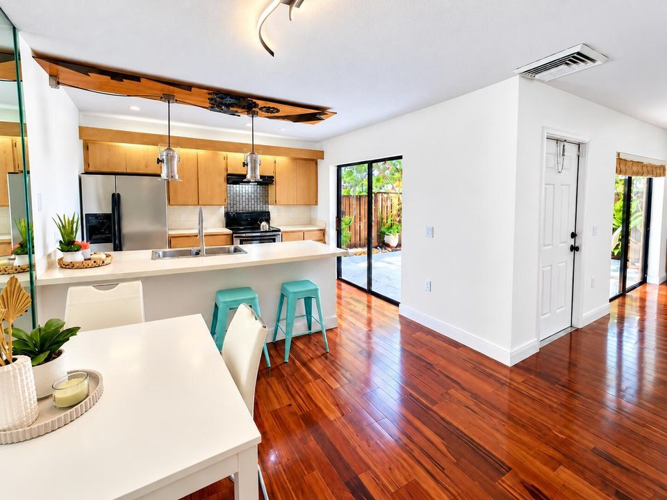 Open Kitchen-Dining Room with island