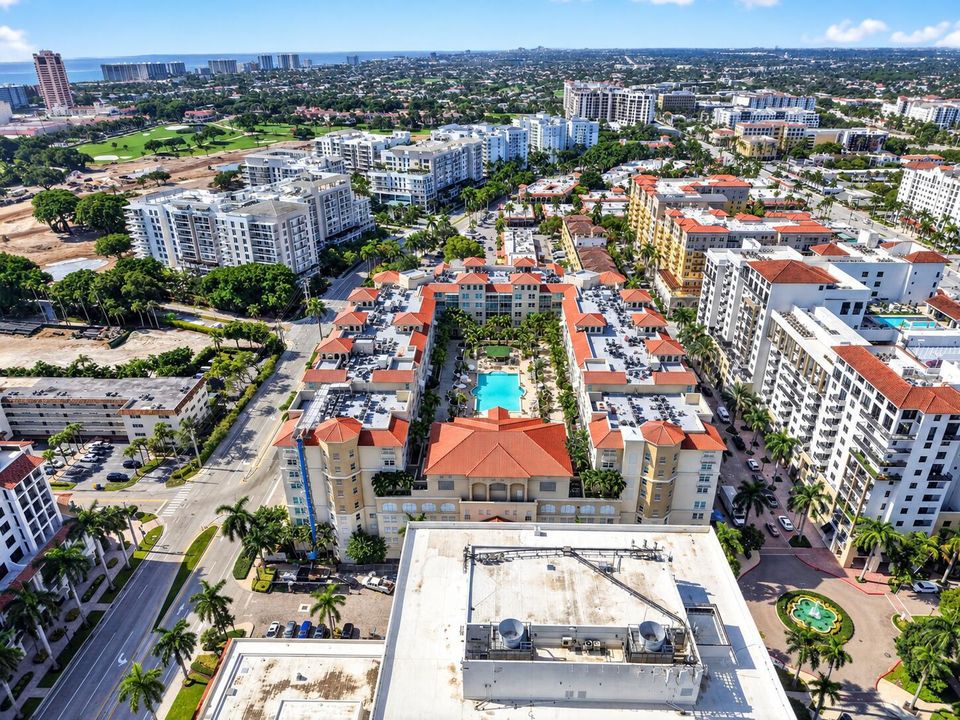 Mediterranean Poolside Coastal Cityscape