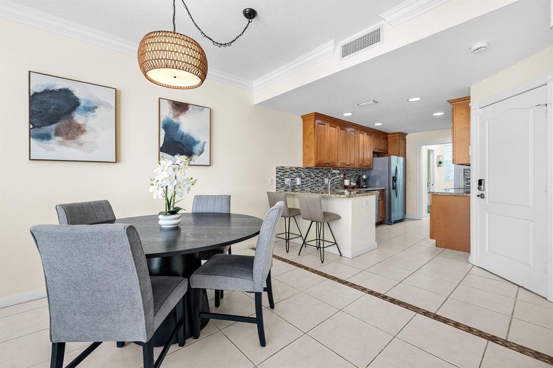 Living room and kitchen