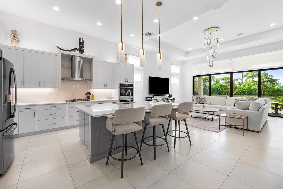 Island With Pendant Lights