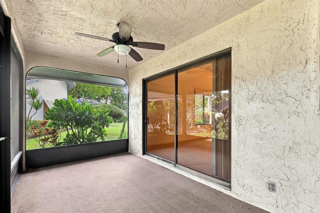 Large screened patio
