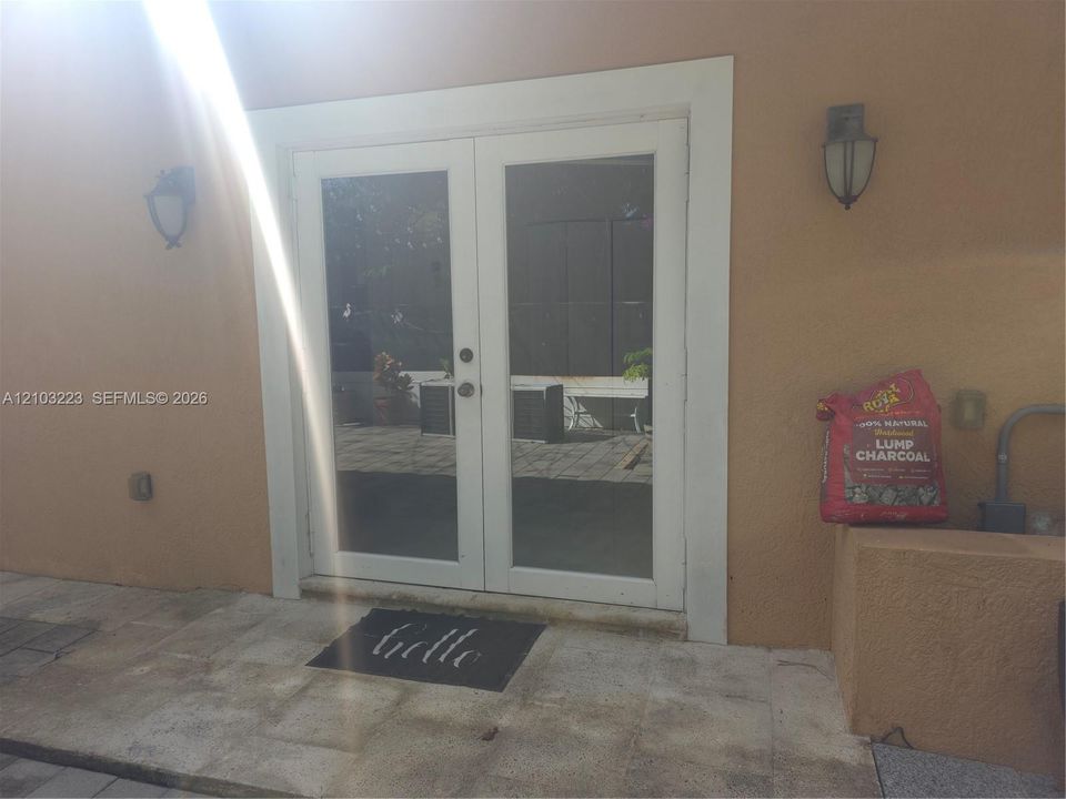 French Door- View from Patio