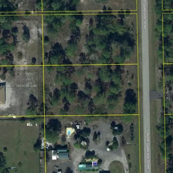 Property Plat Map. Outlining the surveyed boundaries and parcel dimensions for the property