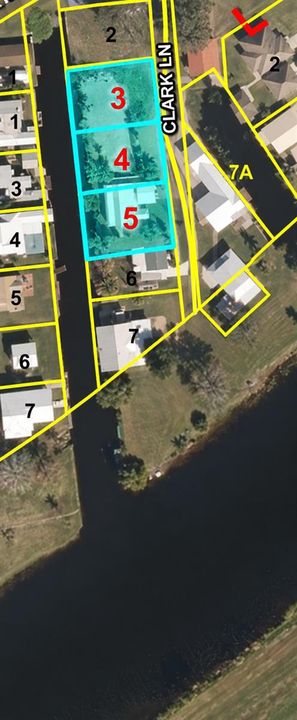 Waterfront Parcel Map with Highlighted L