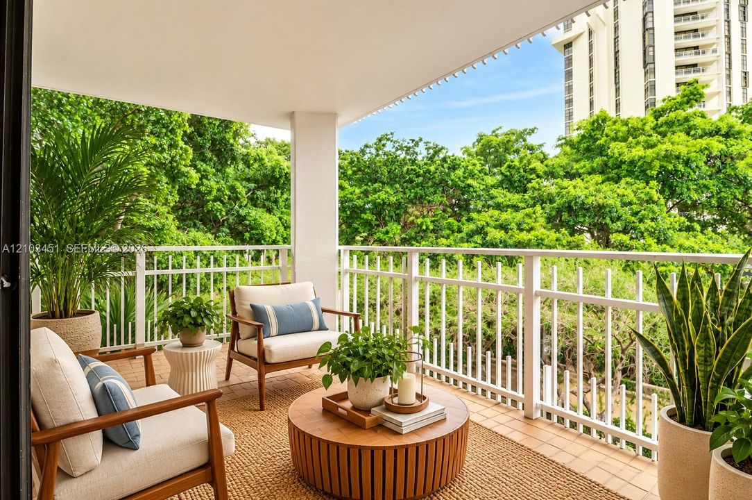 Staged Balcony