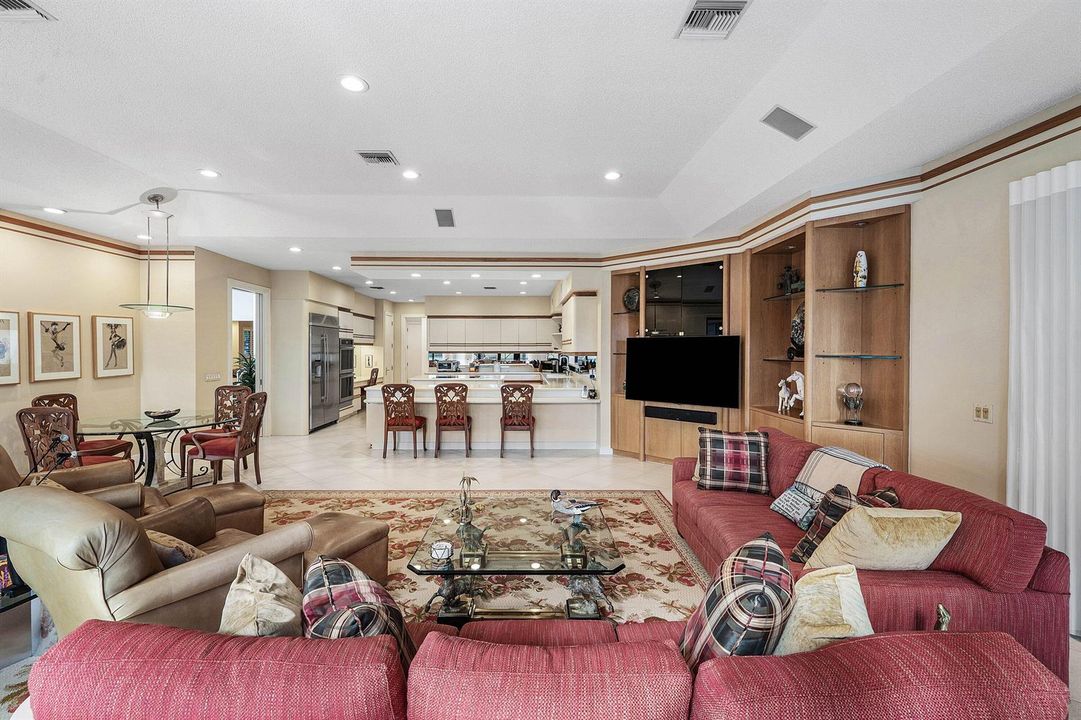 Family room off kitchen