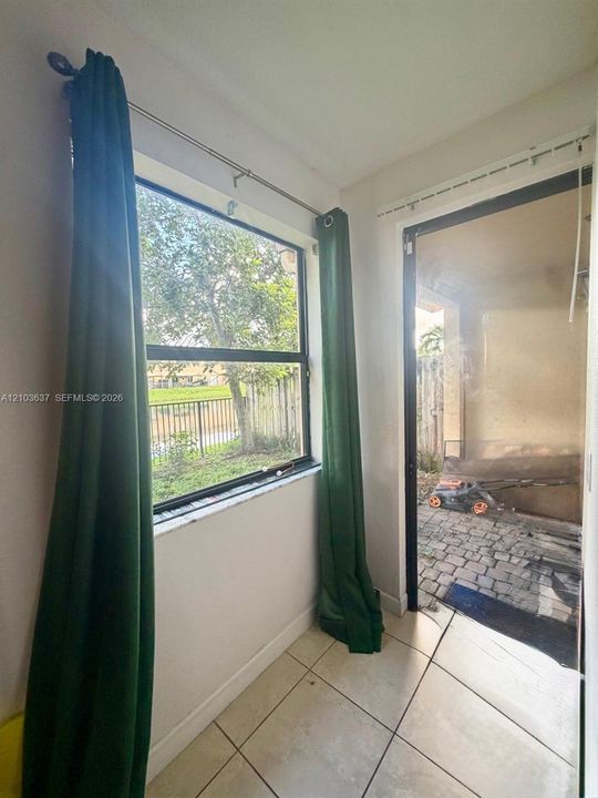 Exit to Patio from Dining
