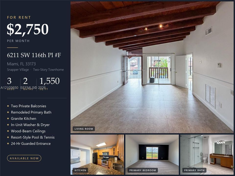 В аренду: $2,750 (3 спален, 2 ванн, 1550 Квадратных фут)
