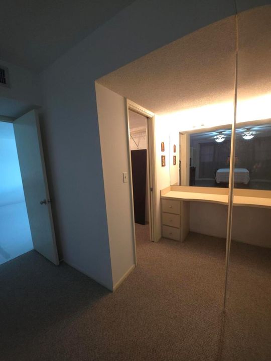 Dressing room area
