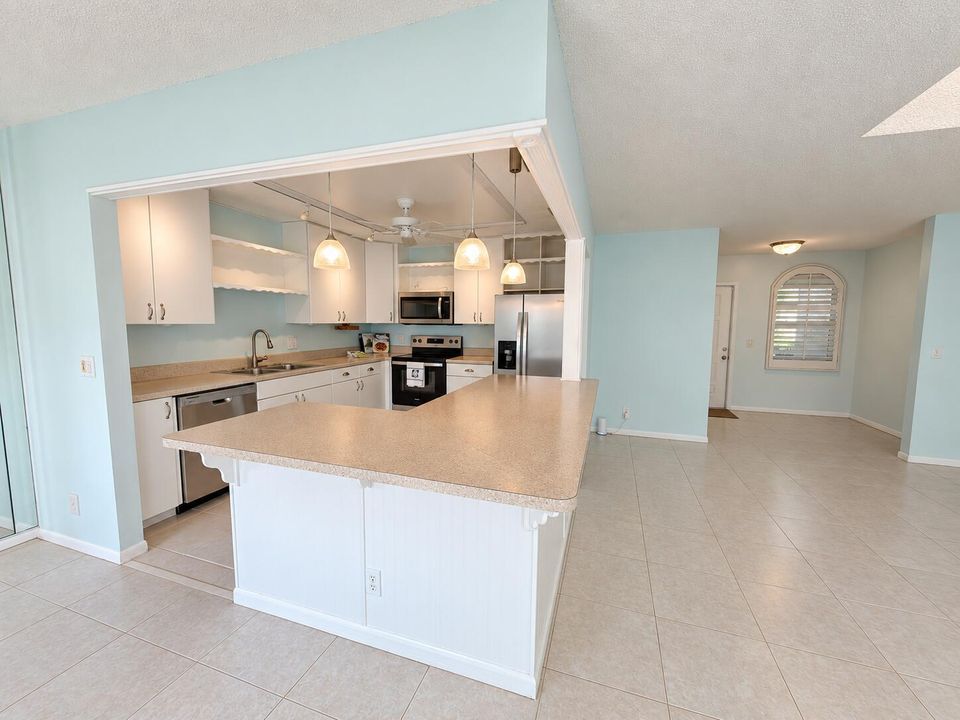 Airy kitchen interior in natural dayligh