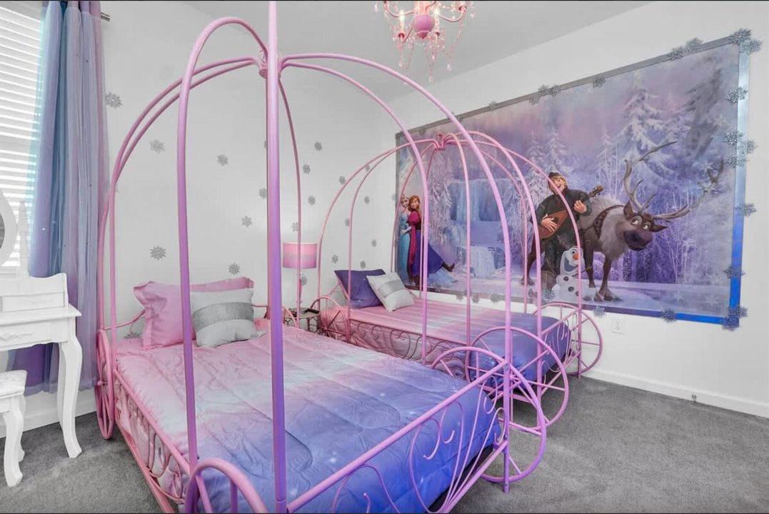 Frozen double beds