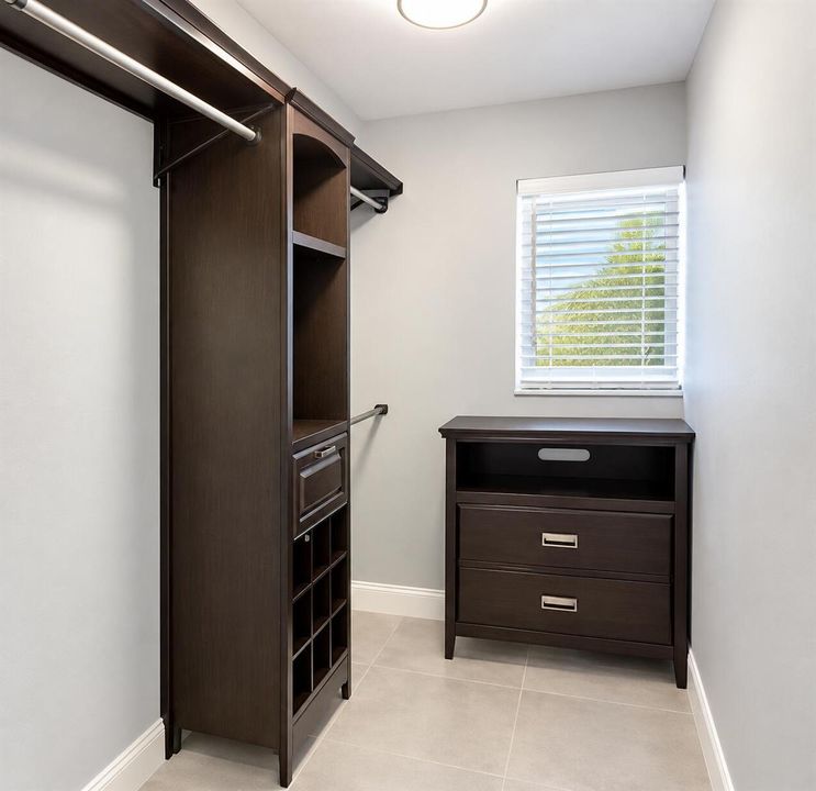 Modern Espresso Walk-In Closet