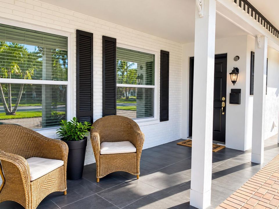 Bright Modern Coastal Front Porch