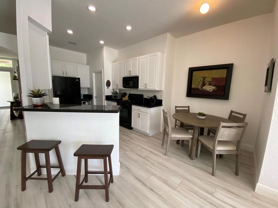 Breakfast dining area