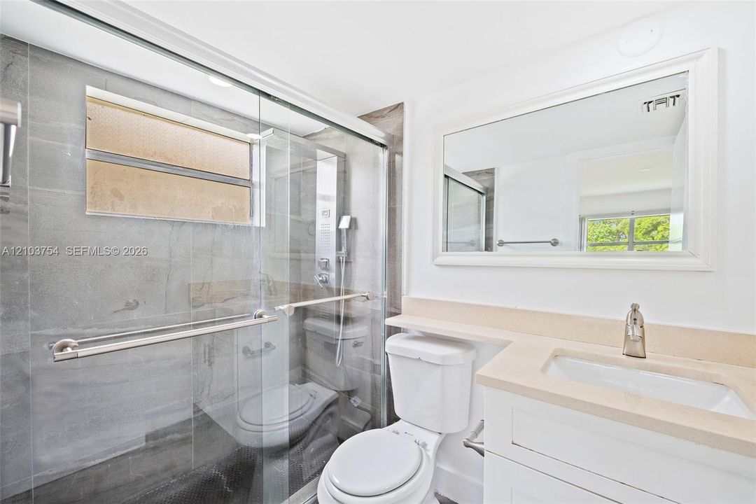 Remodeled Bathroom with Shower and glass doors