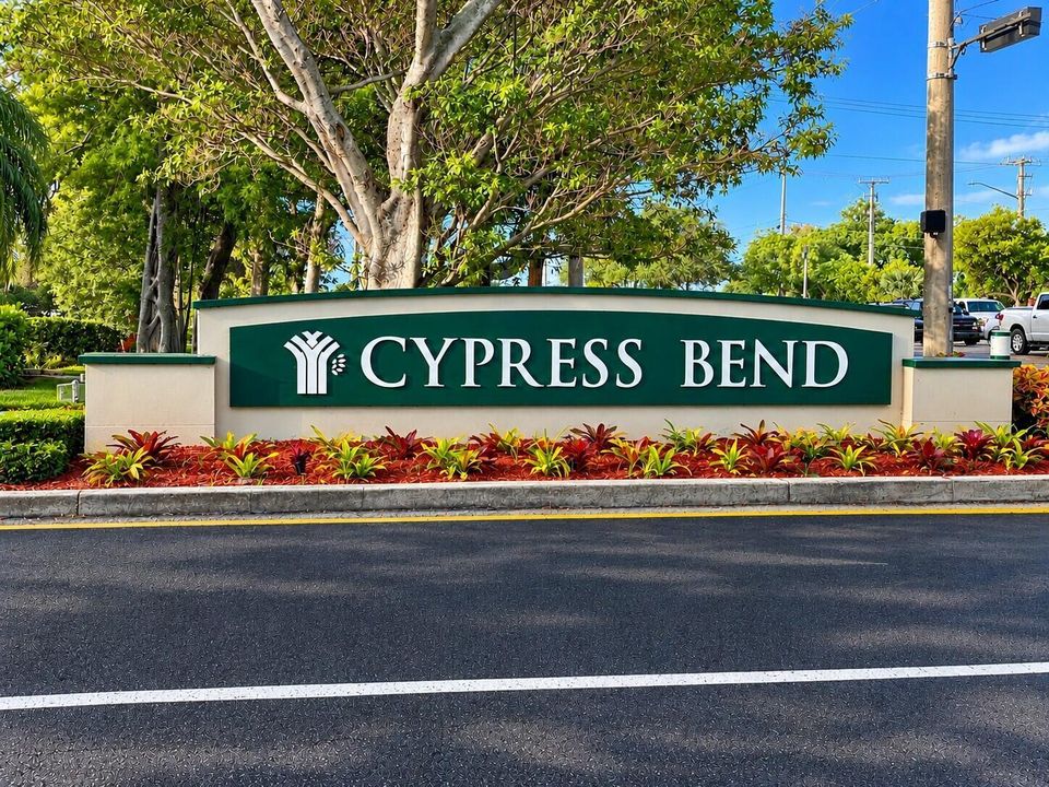 Cypress Bend Community Entrance
