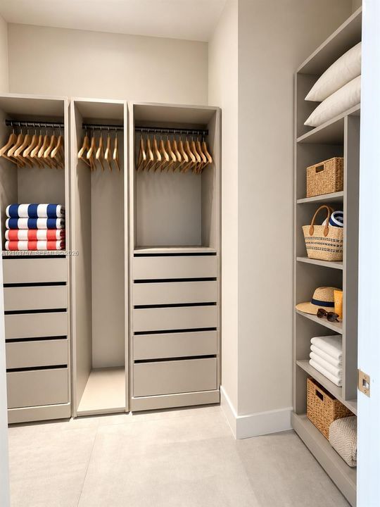 Master closet